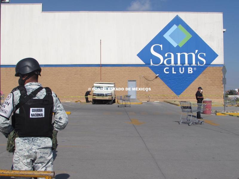 Balacera en Sam’s Club; se roban un millón 300 mil pesos