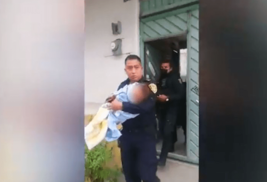 Policías salvaron la vida de un bebé en Tlalpan