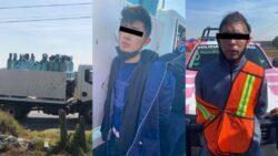 Los presuntos delincuentes portaban brazaletes, signo de haber estado antes en prisión