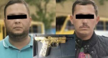 Caen dos capos del “Mayo” con pistola bañada en oro en Polanco