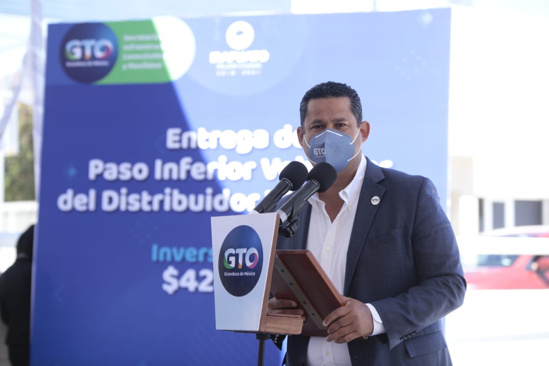 Gobernador de Guanjuato entrega obras de movilidad para Irapuato