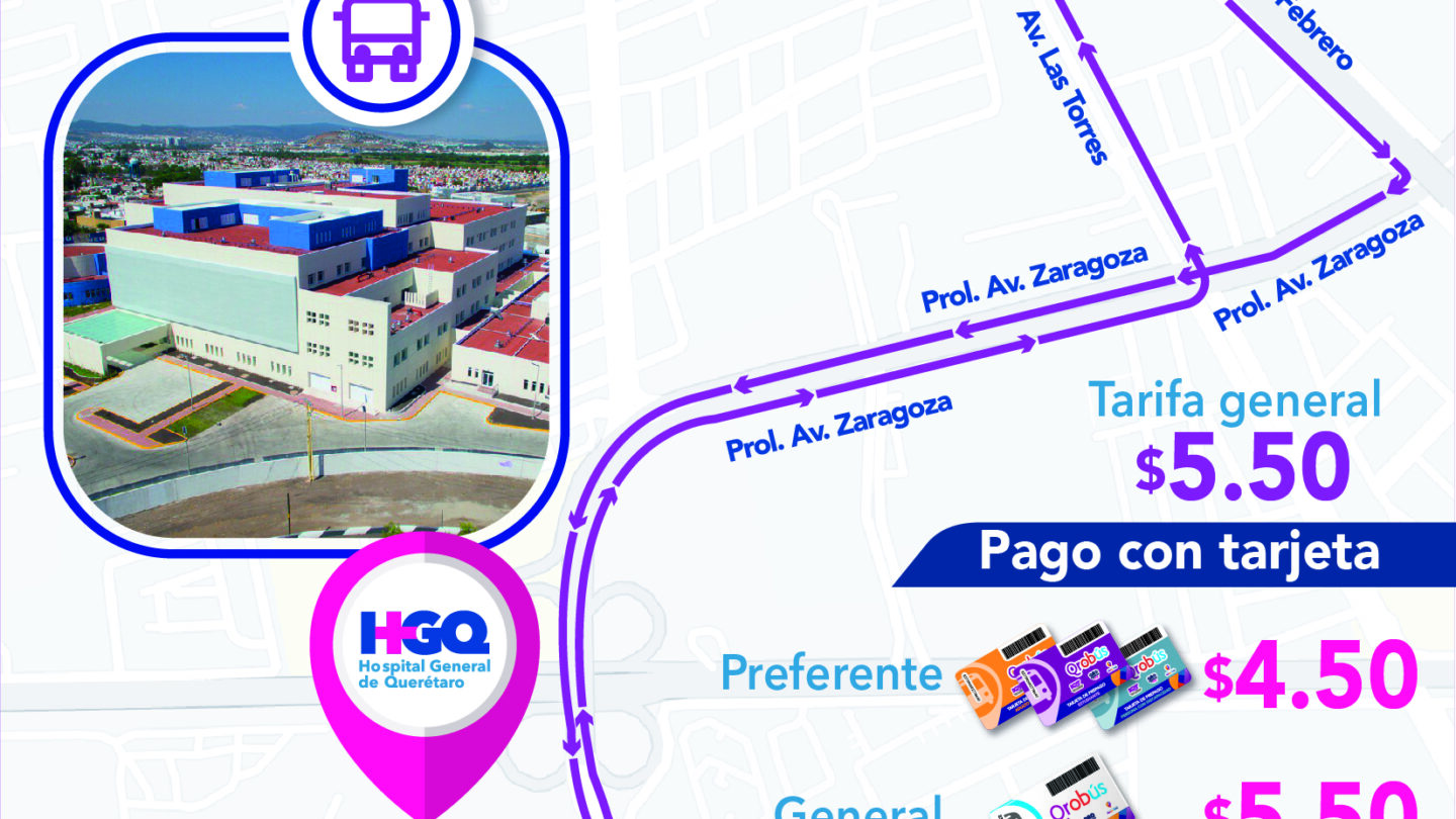 Habilitan rutas hacia el Nuevo Hospital General de Querétaro |