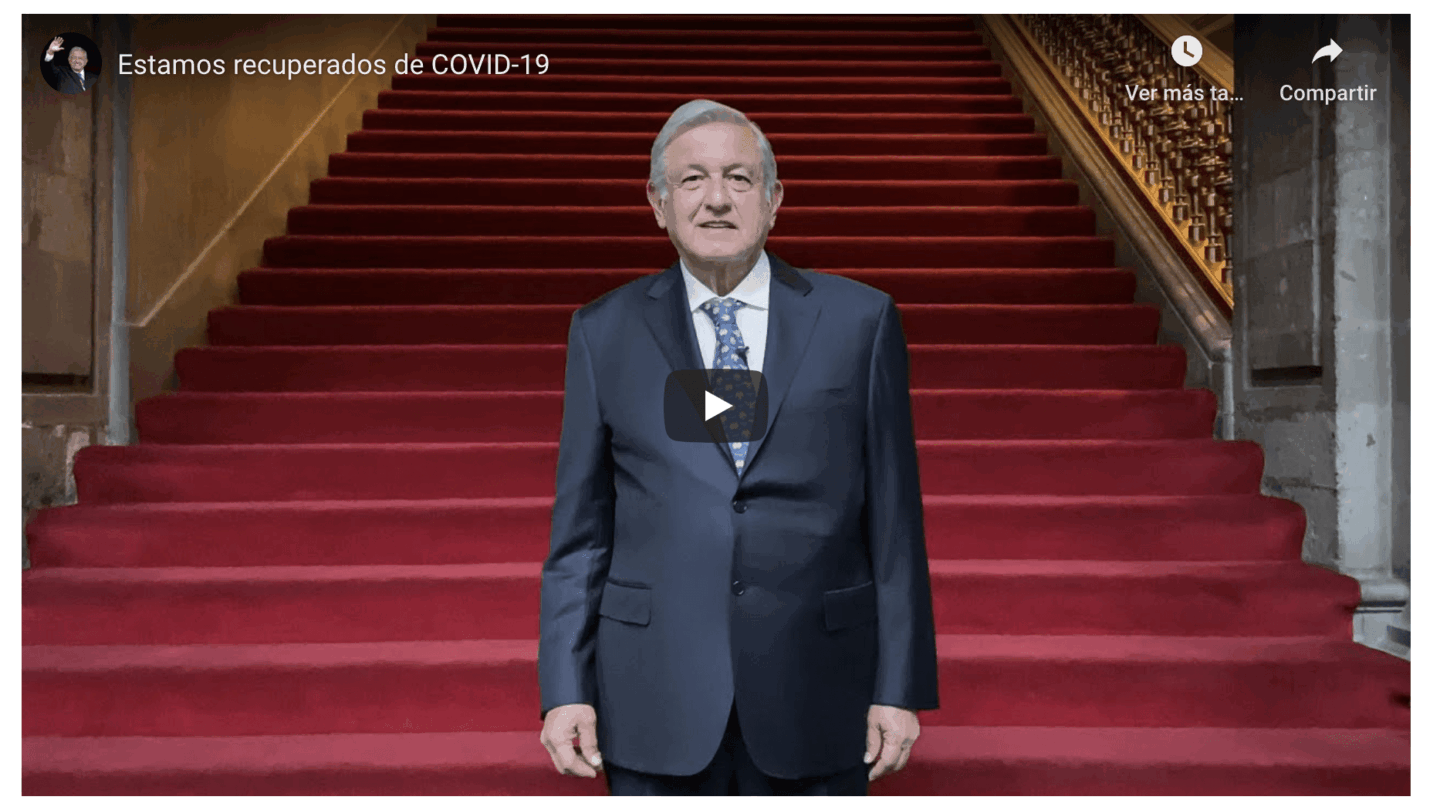 Ya salí negativo López Obrador volvió a aparecer tras su contagio de COVID 19El presidente de México ofrece un nuevo mensaje sobre su salud y también sobre la situación del país | Ya salí negativo López Obrador volvió a aparecer tras su contagio de COVID 19El presidente de México ofrece un nuevo mensaje sobre su salud y también sobre la situación del país