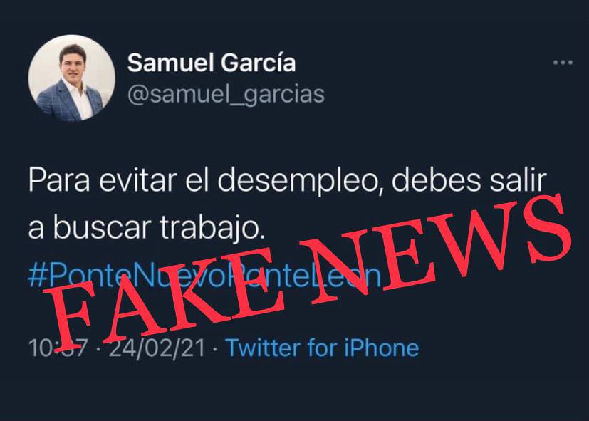 Así desmiente Samuel García tuit “falso” que se volvió viral