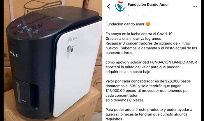 #Morelia Fundación Pone La Micha Para Comprar Concentradores De Oxígeno