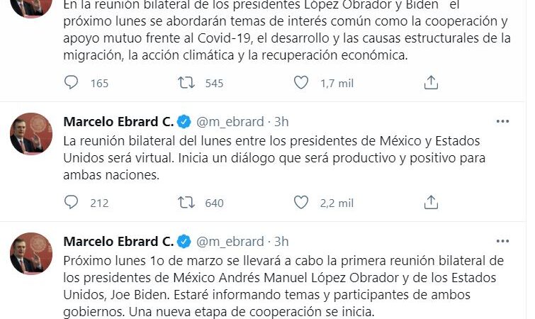 Biden y AMLO se reunirán de manera virtual; hablarán de migración
