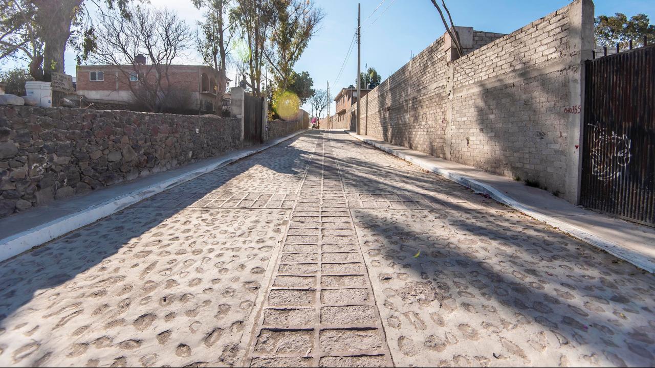 Concluyen obras de urbanización en San Isidro Miranda, en El Marqués