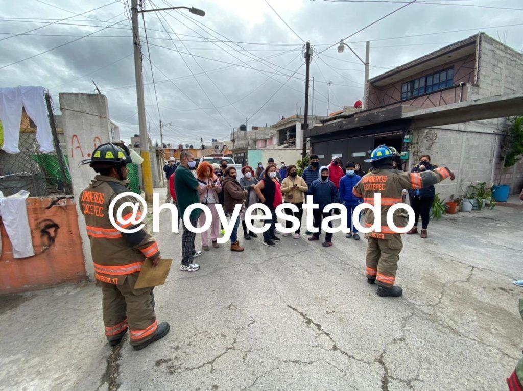 Desalojan a decenas de familias por fuga de gas en Ecatepec