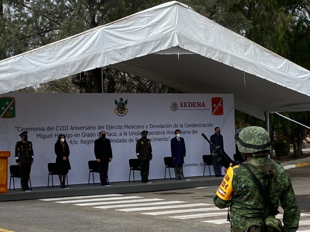 Celebran en Querétaro 108 Aniversario del Ejercito Mexicano