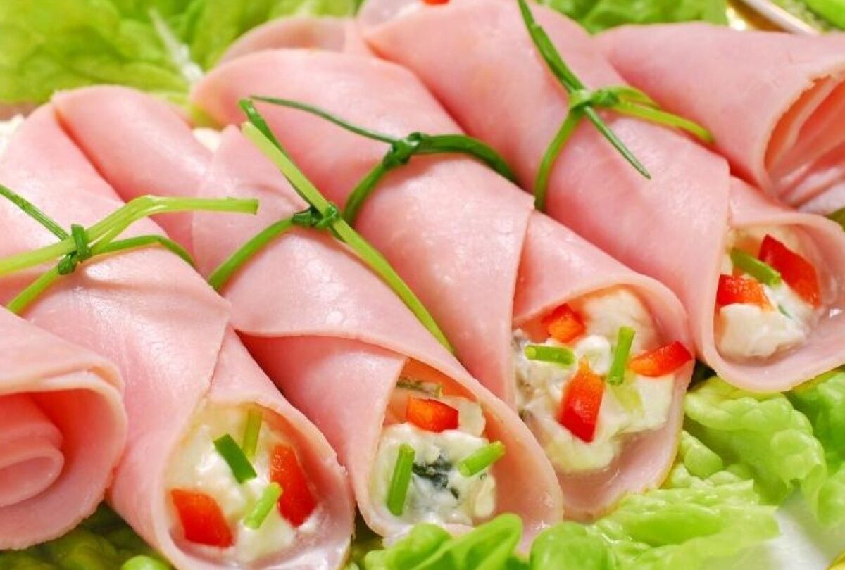 Botana de queso Philadelphia con nuez jamón y verduras |