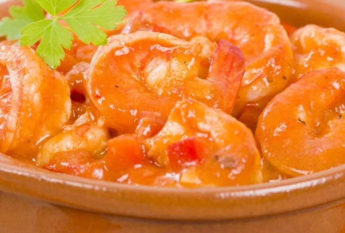 Botana picante de camarones con chipotle a la cerveza |