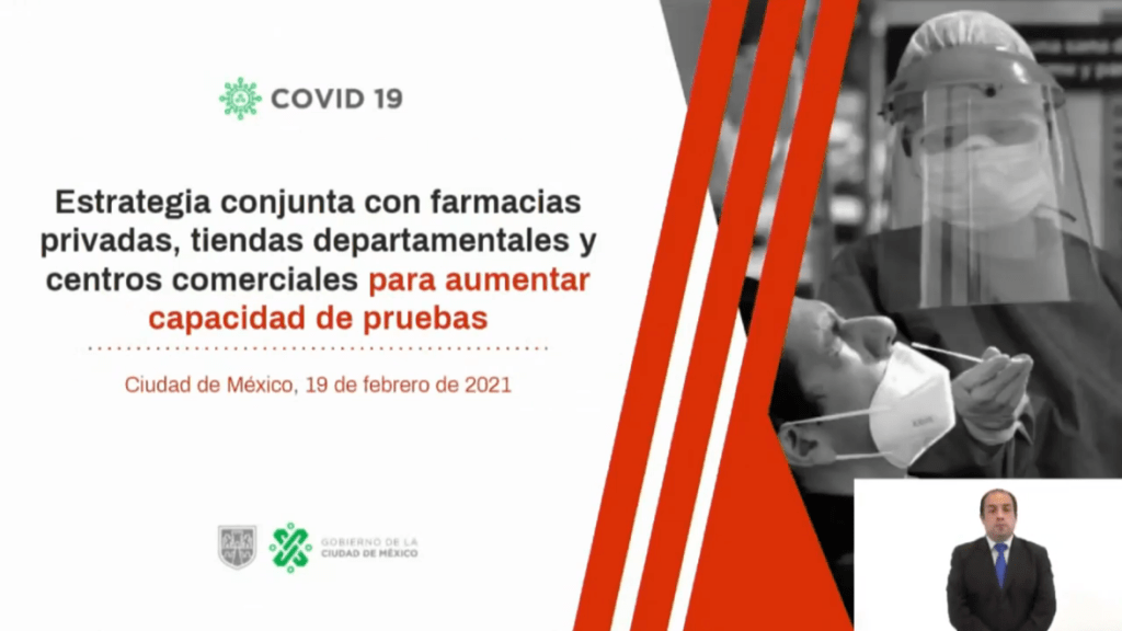 Farmacias, tiendas departamentales y centros comerciales realizarán pruebas rápidas de Covid-19 gratuitas