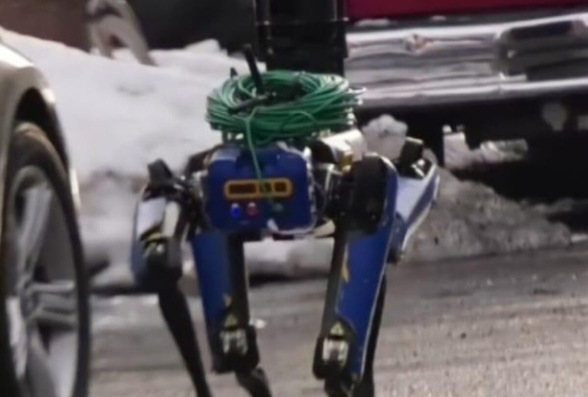 VIDEO Perros policía robots patrullan las calles de Nueva York |