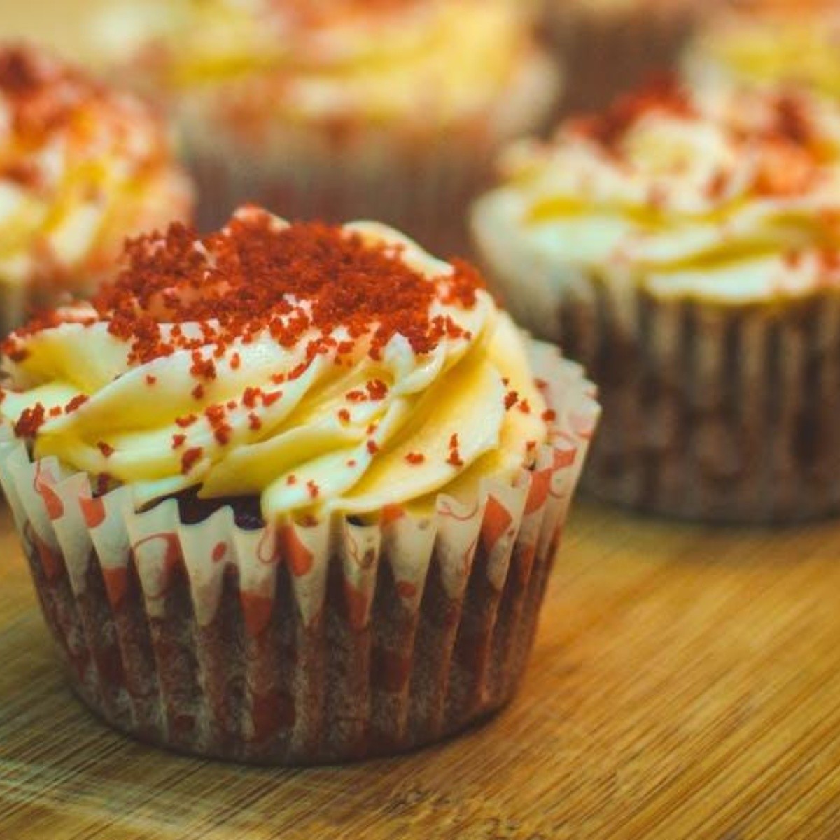 Cupcakes de Red Velvet con queso Philadelphia, receta casera