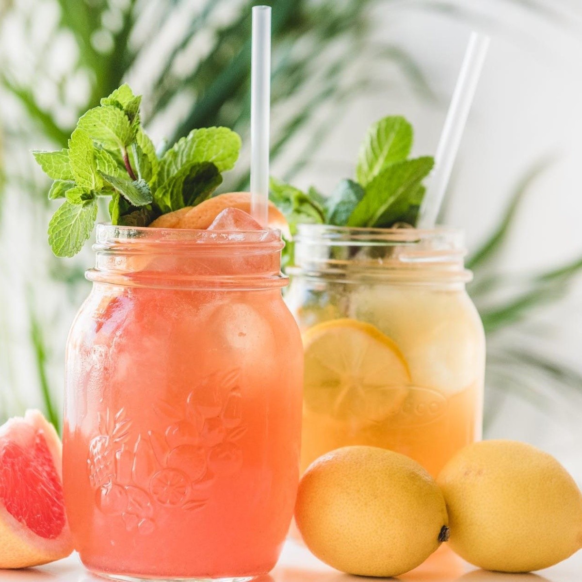 Bebida de toronja con vodka y hierbabuena, lista en 5 minutos