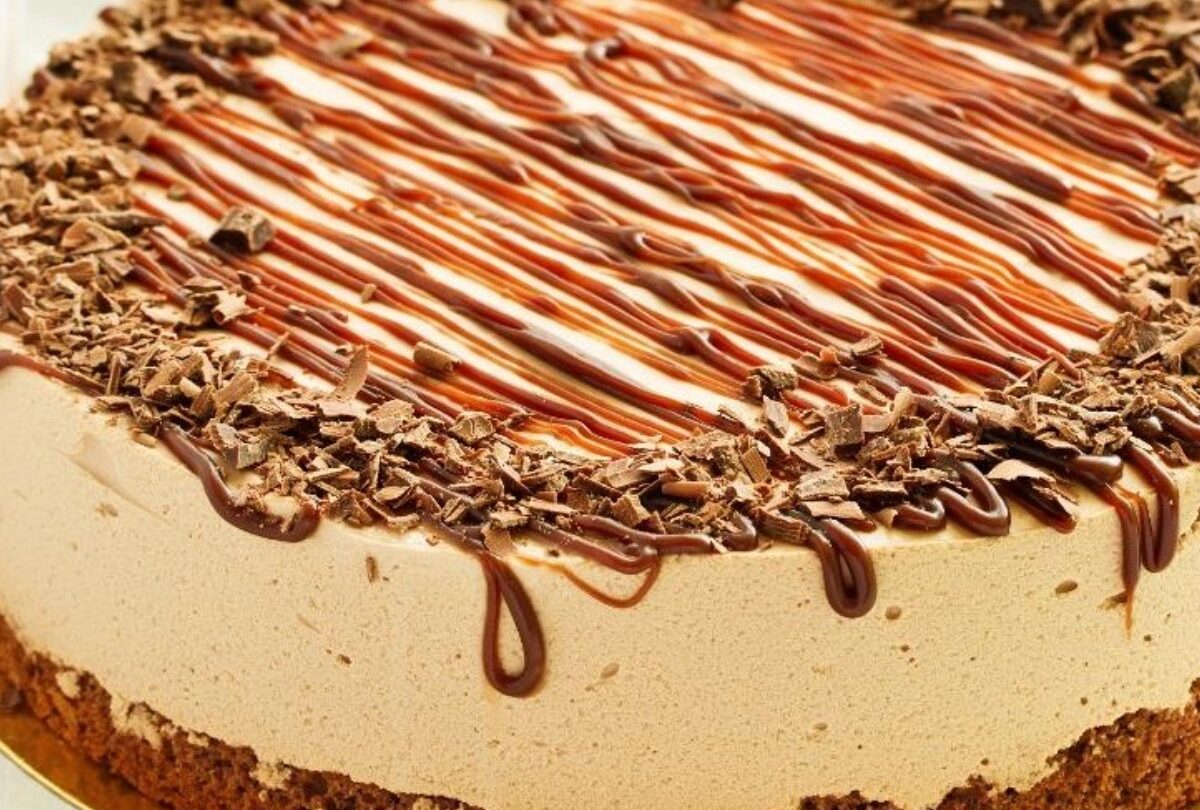 Receta de pay de queso con dulce de cajeta y chocolate sin horno |