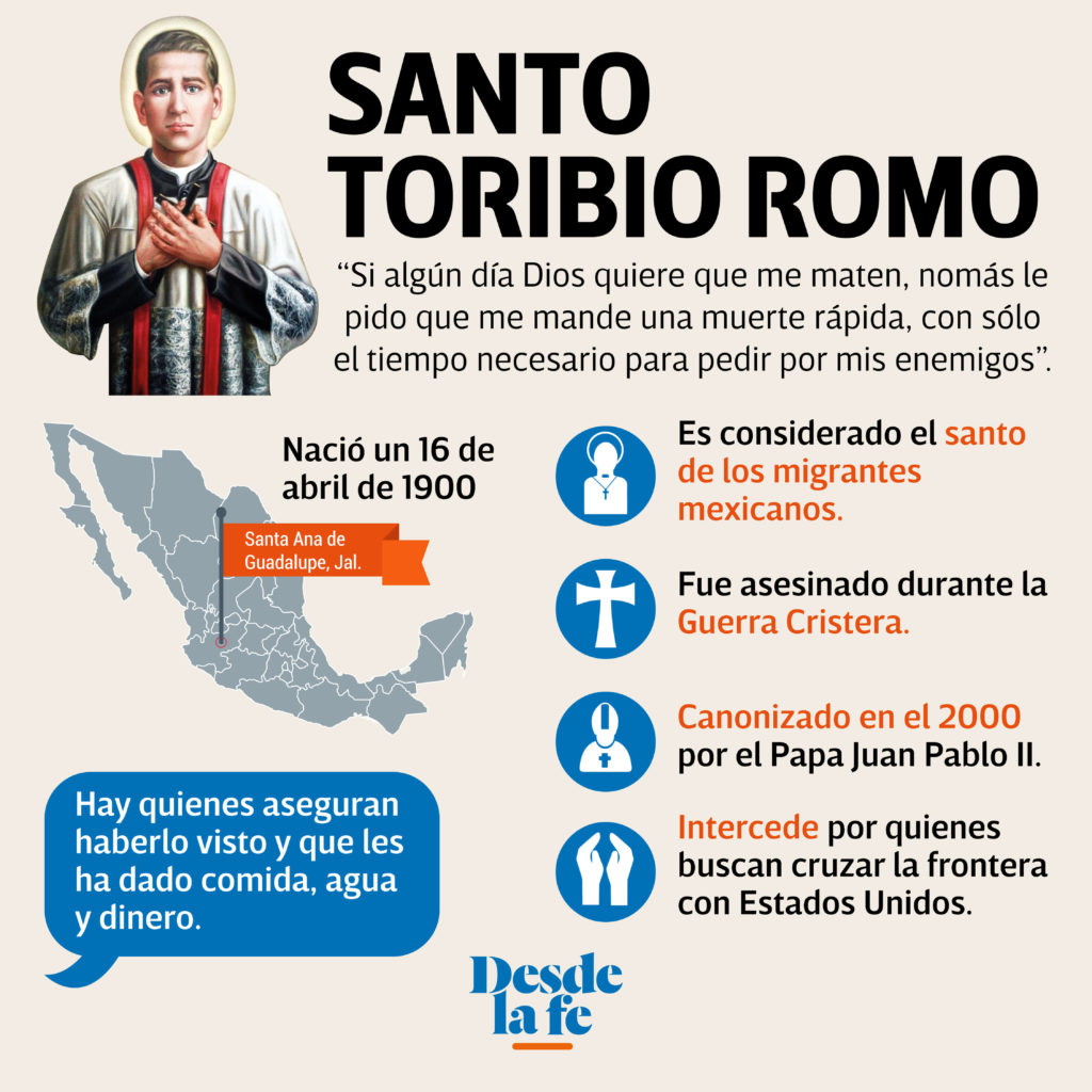 Hoy celebramos a Santo Toribio Romo, patrono de los migrantes