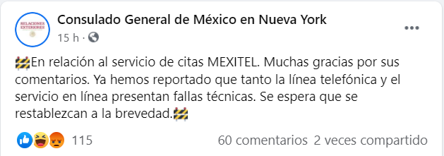 MEXITEL se cae a pocos días de haber cambiado de proveedor