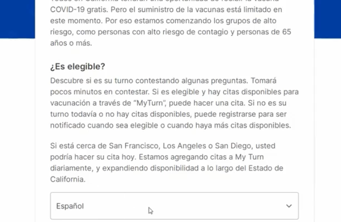 Vacuna contra el Covid-19 en California: el paso a paso para registrarte y vacunarte