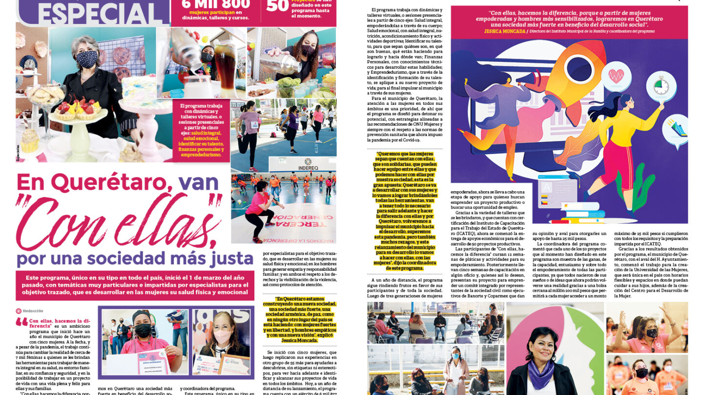 En Querétaro van Con ellas por una sociedad más justa |
