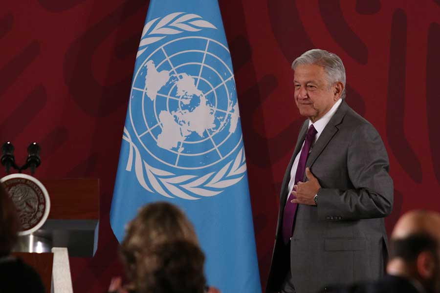 ONU aprueba llamado de AMLO para darle vacunas a países pobres