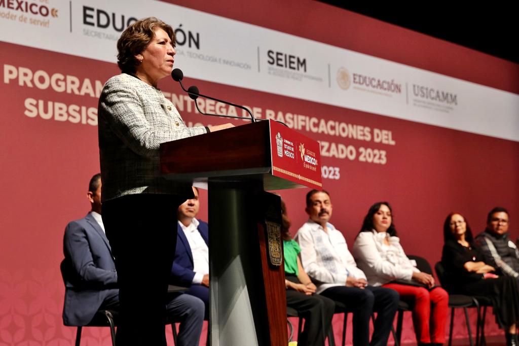 “Logramos la justicia para los maestros”; Gobernadora Delfina Gómez entrega basificaciones a docentes mexiquenses