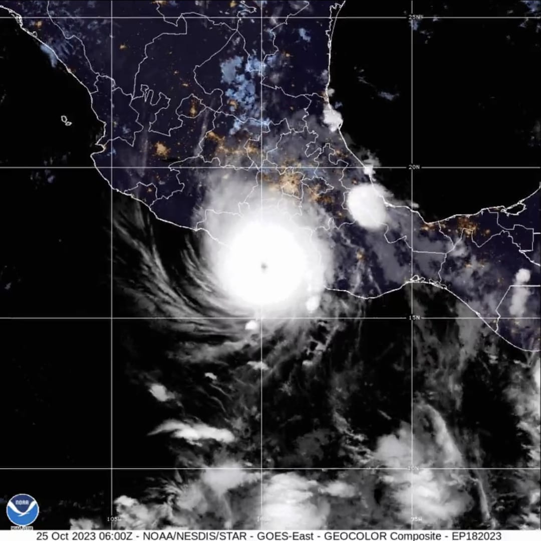 Huracán Otis toco tierra en la madrugada | VIDEOS