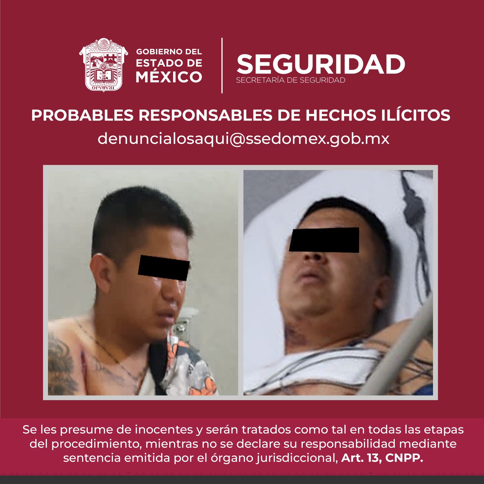 SECRETARÍA DE SEGURIDAD Y POLICÍA MUNICIPAL DETIENEN A DOS SUJETOS PROBABLEMENTE IMPLICADOS EN EL DELITO DE HOMICIDIO