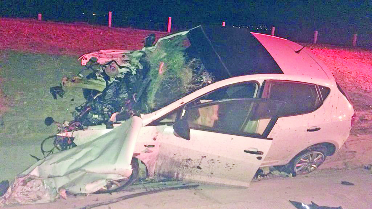 Accidente en macrolibramiento dejó a conductor en el hospital