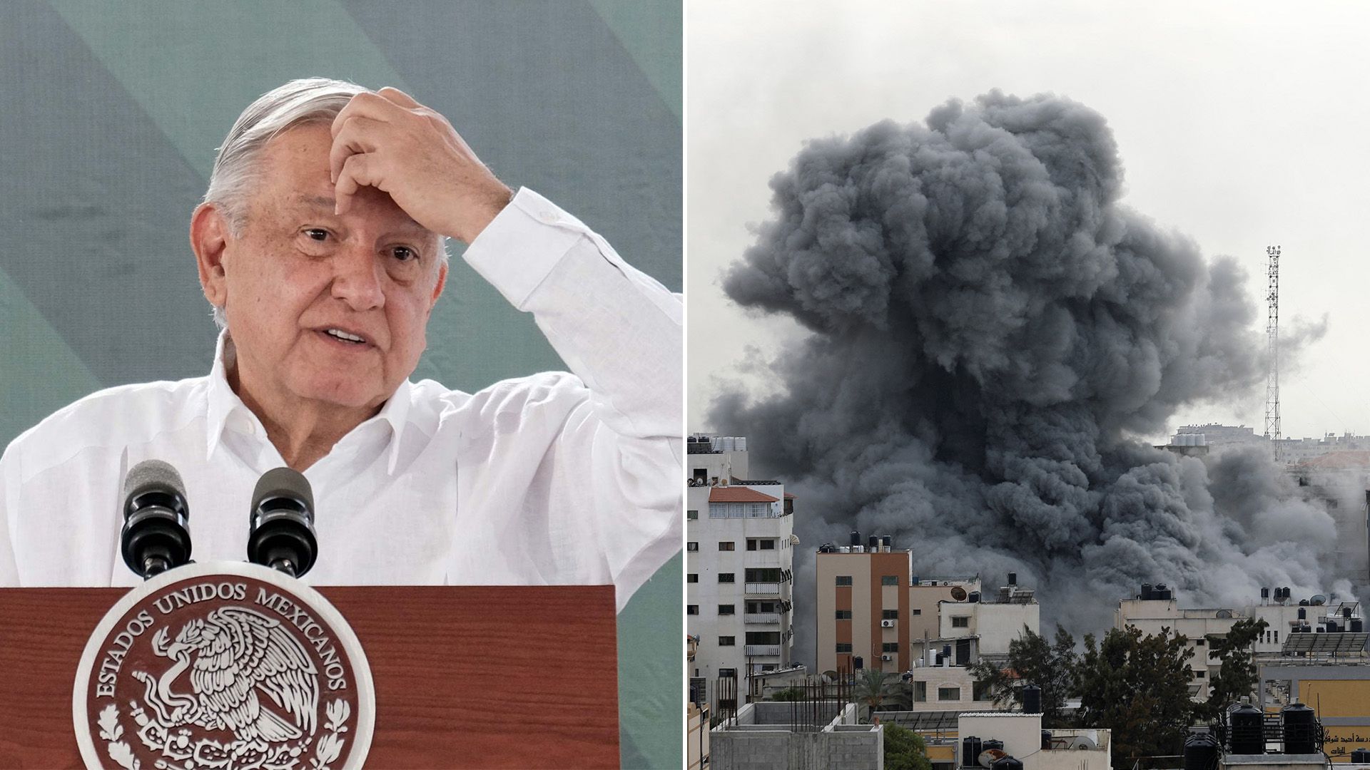 AMLO se expresa sobre lo ocurrido en el conflicto de Israel y Palestina.