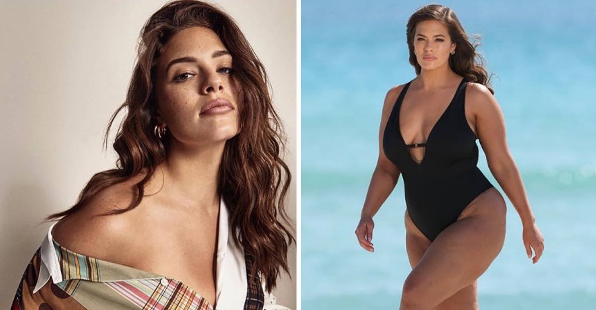 Ashley Graham decidió utilizar fotos sin editar para promocionar nueva colección de trajes de baño