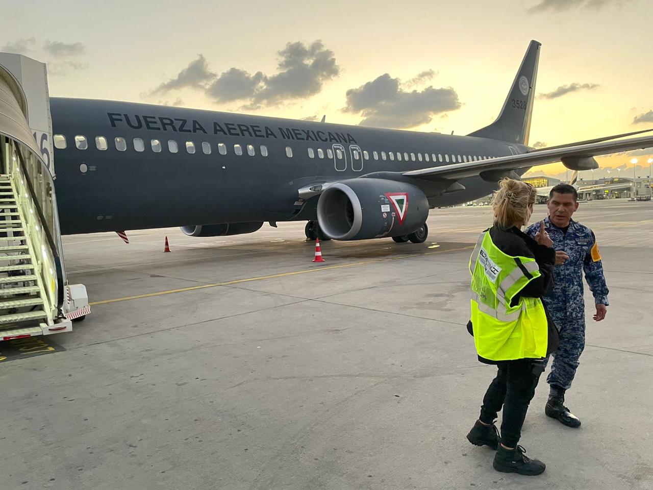 Avión de la Fuerza Aérea Mexicana llega a Israel para brindar ayuda humanitaria y repatriar compatriotas