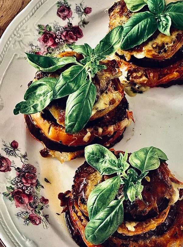 Berenjena horneada capresse |