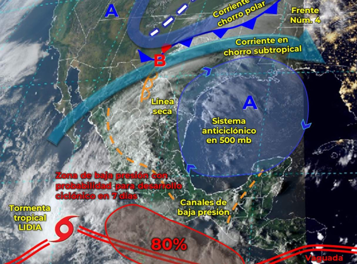 Clima en Zacatecas hoy 5 de octubre de 2023: Lluvias fuertes y vientos intensos