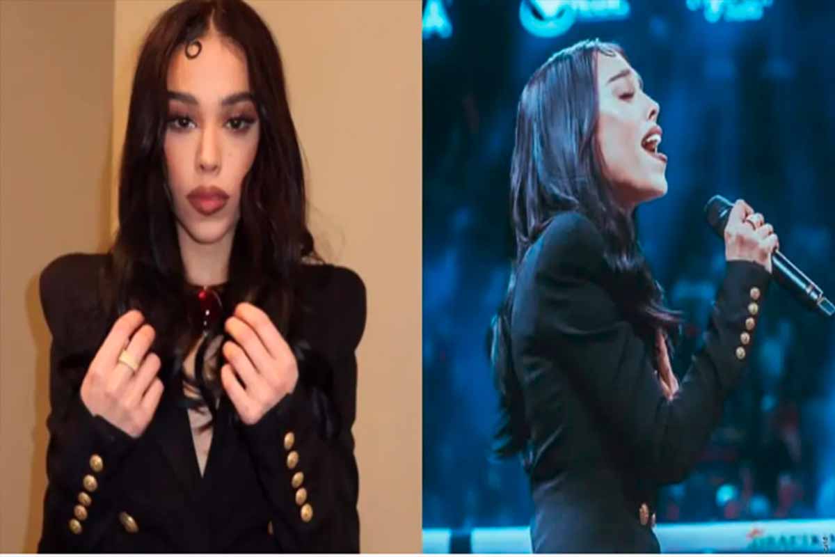 Danna Paola podría enfrentar una millonaria multa por error al cantar el Himno Nacional