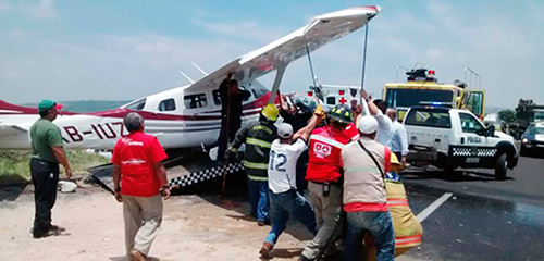 Despiste de un jet en el aeropuerto El Lencero de Veracruz: Autoridades atienden el incidente y trasladan a dos heridos