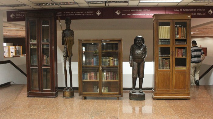 Don Quijote y Sancho Panza estarán por un mes en una Biblioteca venezolana