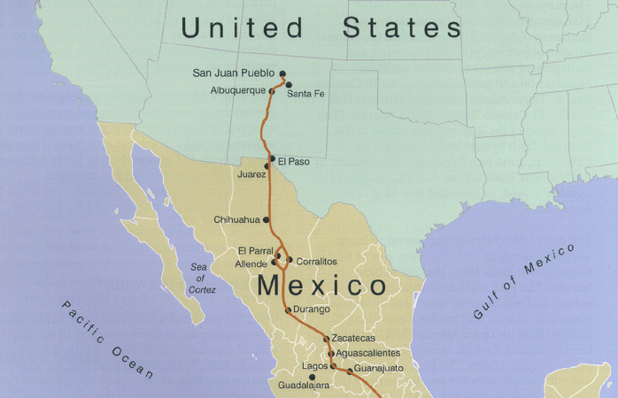 El Camino Real de Tierra Adentro: La ruta comercial que conectaba a México con el gabacho en los siglos XVI al XIX