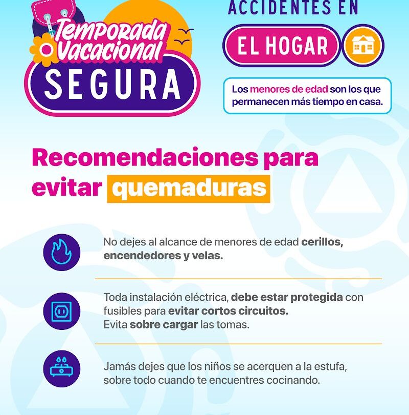 EMITE PROTECCIÓN CIVIL RECOMENDACIONES PARA DISFRUTAR DE LAS VACACIONES DE MANERA SEGURA |