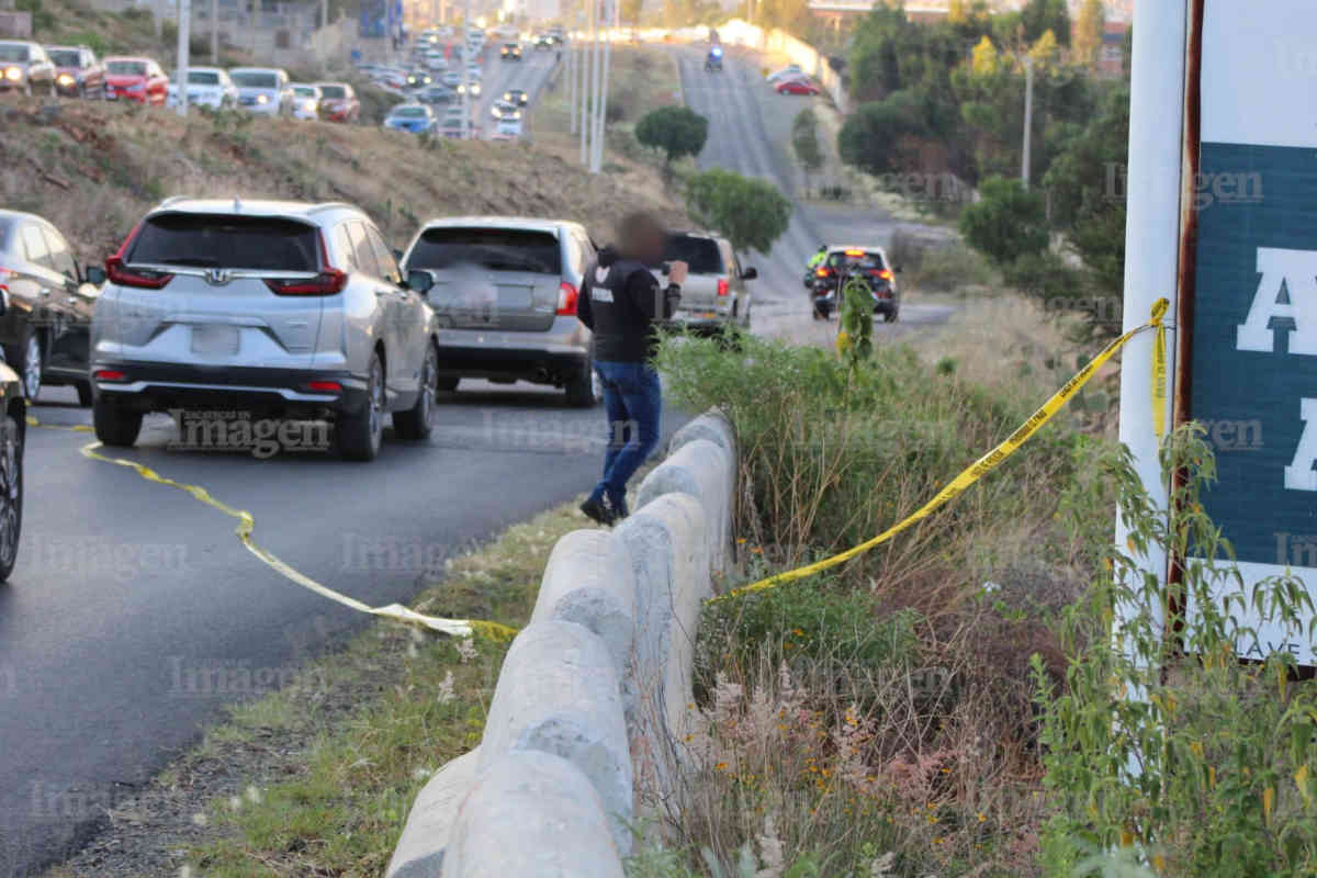 Hombre es asesinado a bordo de una motocicleta en la vialidad a Vetagrande en Zacatecas