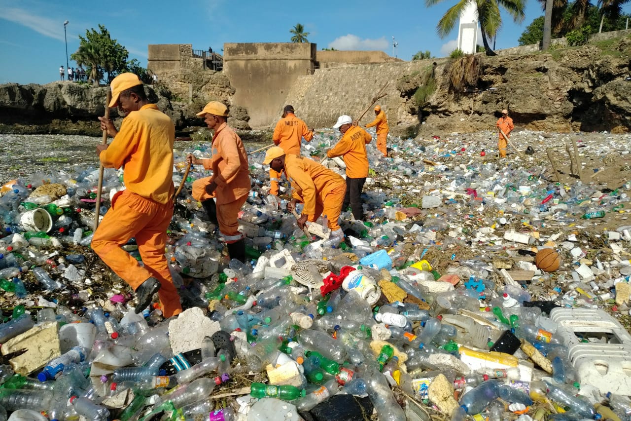 Más de 300 toneladas de basura han sacado de playas de República Dominicana (+video)