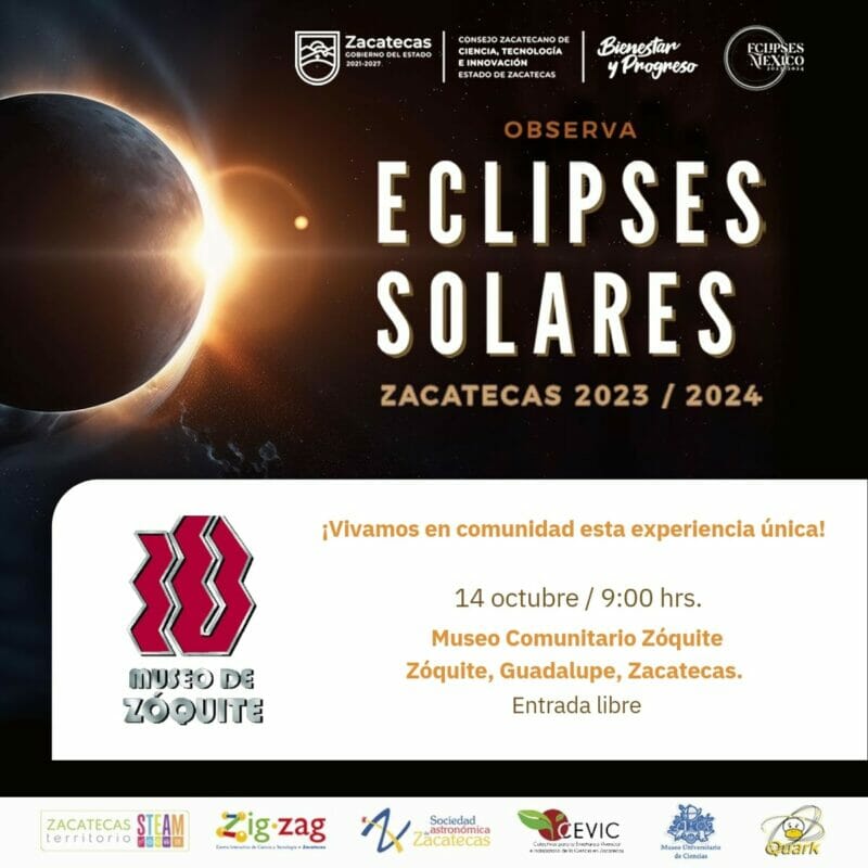 Museos comunitarios en Zacatecas se preparan para el espectáculo del eclipse solar 2023