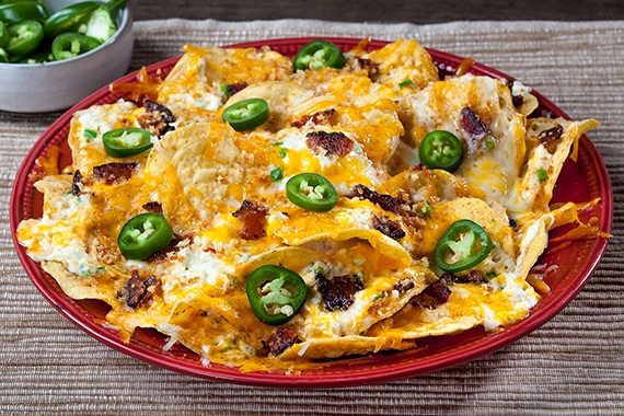 Nachos con jalapeño