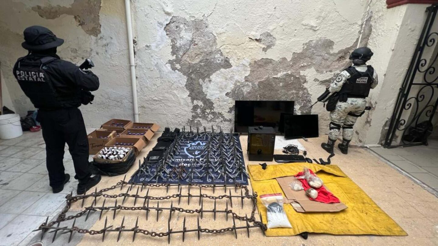Nuevo aseguramiento de centro de monitoreo del crimen organizado en Teocaltiche Jalisco |