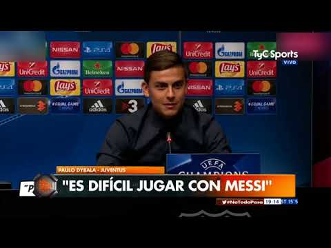 Paulo Dybala: “Es difícil jugar con Messi en la Selección”