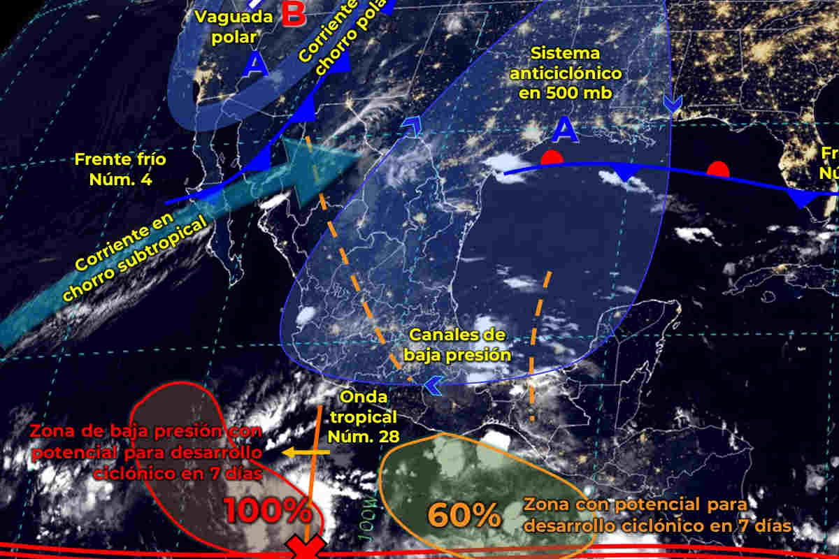 Pronóstico del clima en Zacatecas para hoy 4 de octubre de 2023: cielo parcialmente nublado y posibles lluvias fuertes.