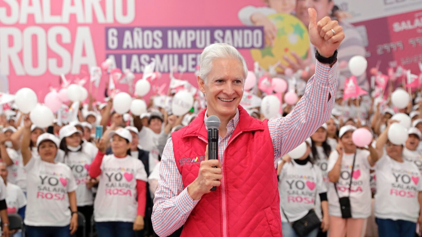 SALARIO ROSA ES UN PROGRAMA QUE APOYA EL DESARROLLO DE LAS FAMILIAS MEXIQUENSES ALFREDO DEL MAZO |