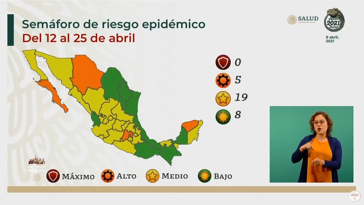 10 casos nuevos de COVID-19 en semana tres en semáforo verde