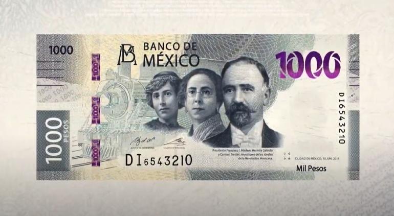 Adiós Hidalgo, hola Madero, Galindo y Serdán, en el nuevo billete de mil pesos