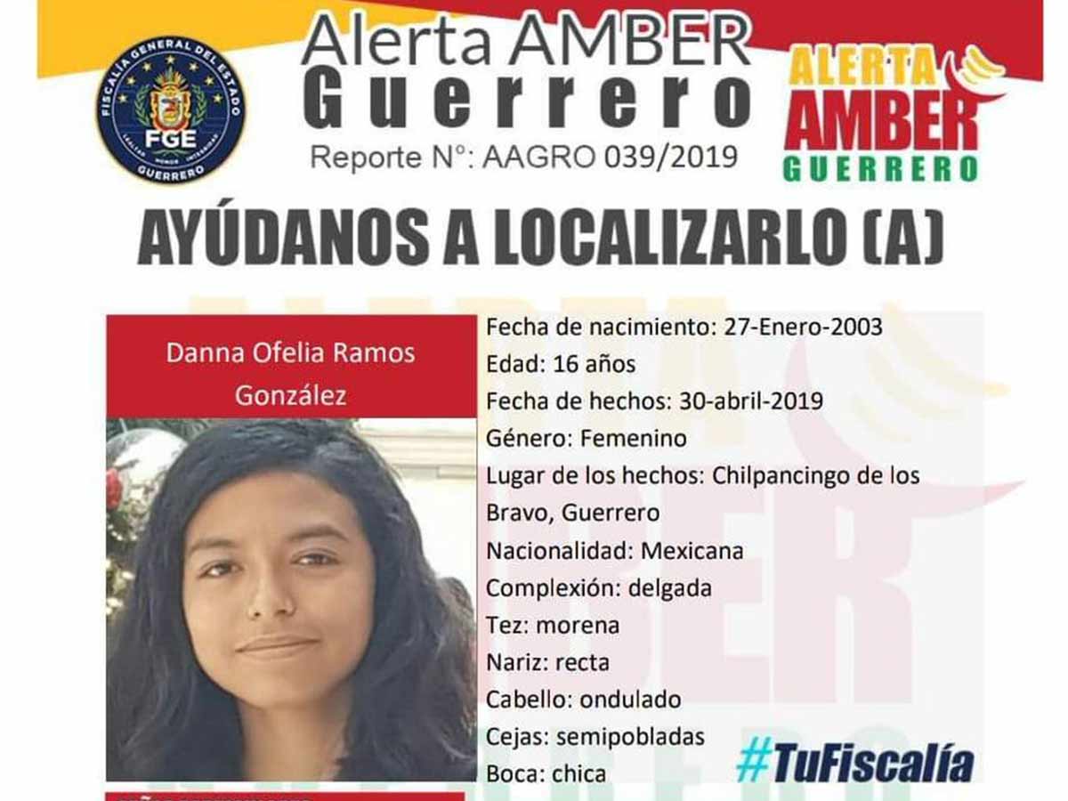 Alerta Amber: ayuda a Danna a volver a casa